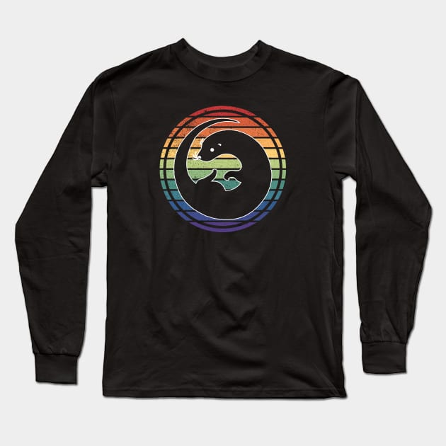 Rainbow Gay Pride Otter Long Sleeve T-Shirt by Muzehack